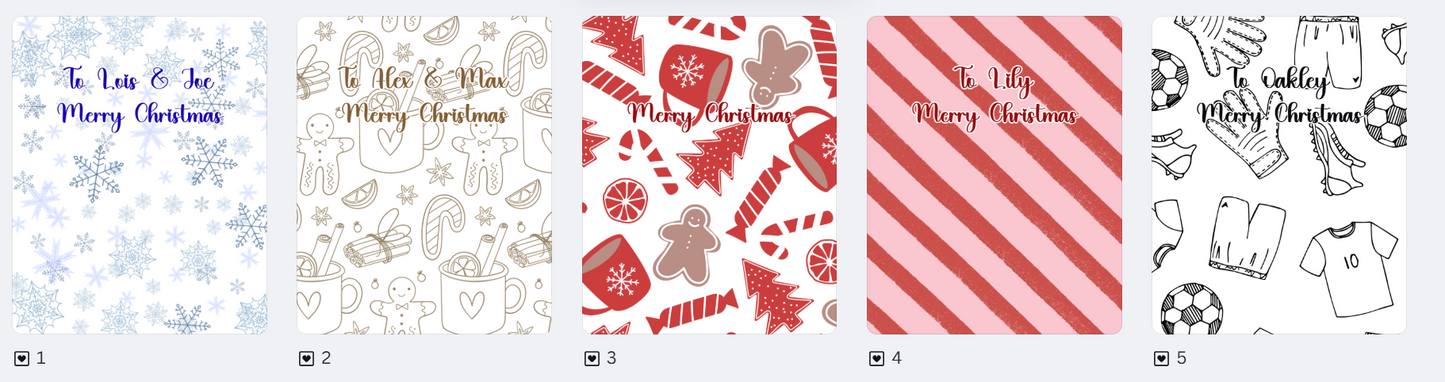 Personalised Gift Card Holder