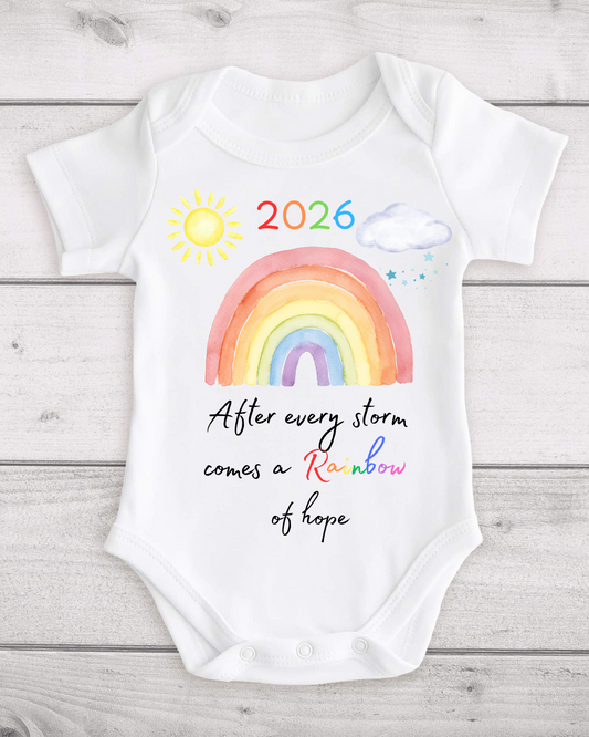 Personalised Rainbow Baby Vest