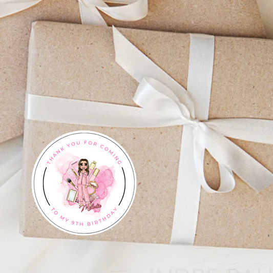 Personalised Plouise Birthday Stickers