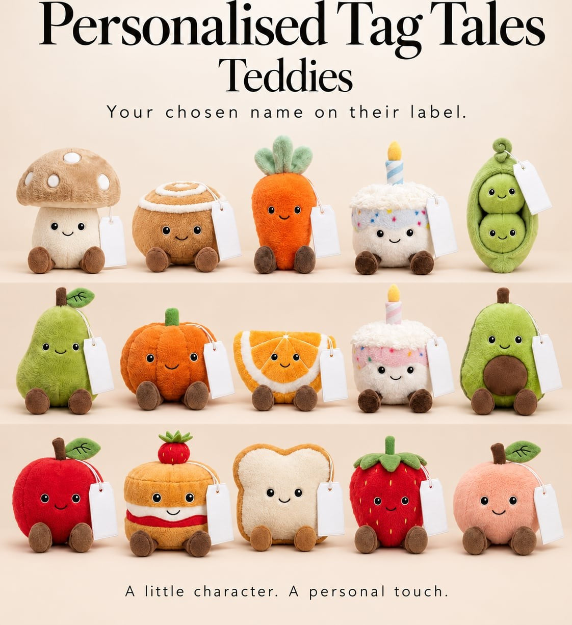 Personalised Tag Tale Teddies