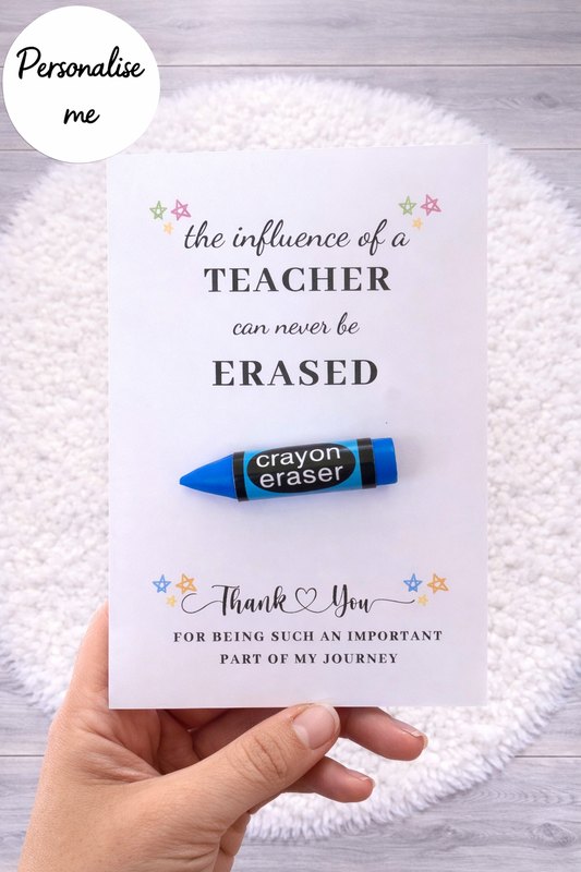 Thank You Teacher Eraser Gift