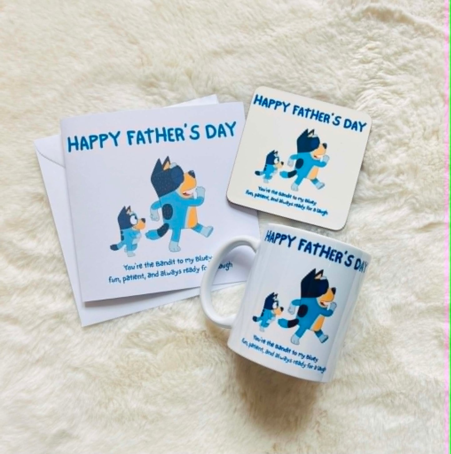 Personalised Your The Bluey To My Bandit Fathers Day Gift Set