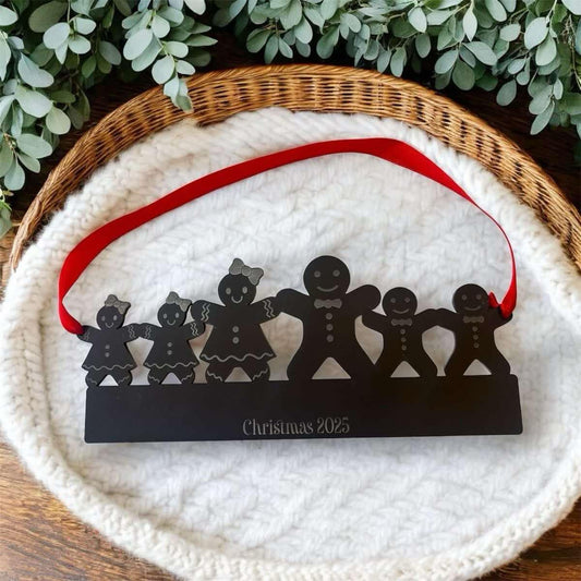 Personalised Gingerbread Family Bauble