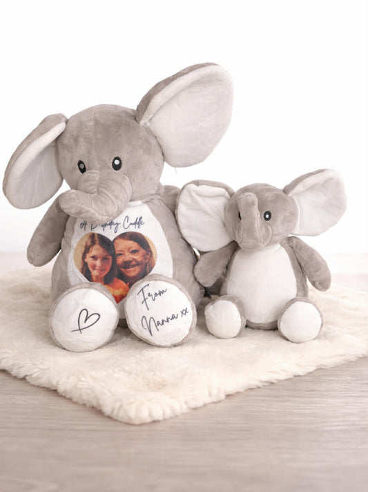 Personalised A Cuddle From Heaven Photo memorial Teddy Bear