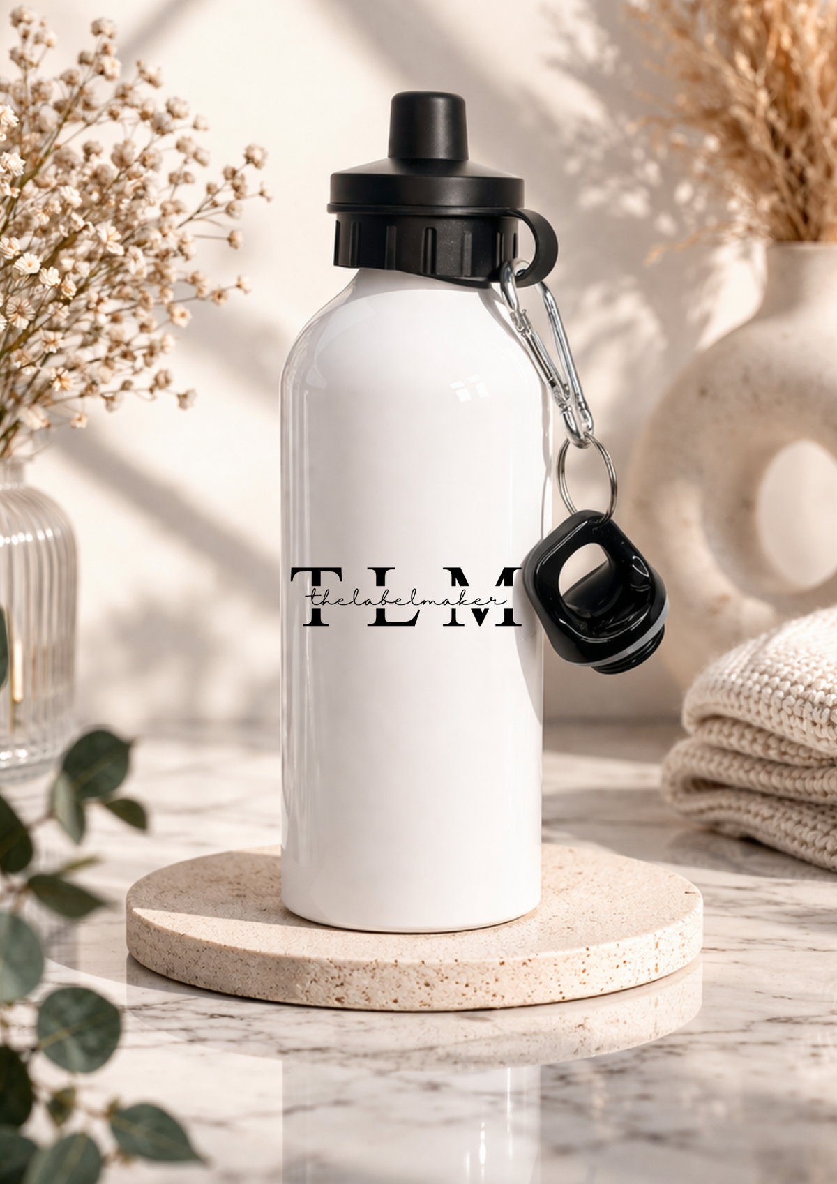 Personalised racing fan children's water bottle